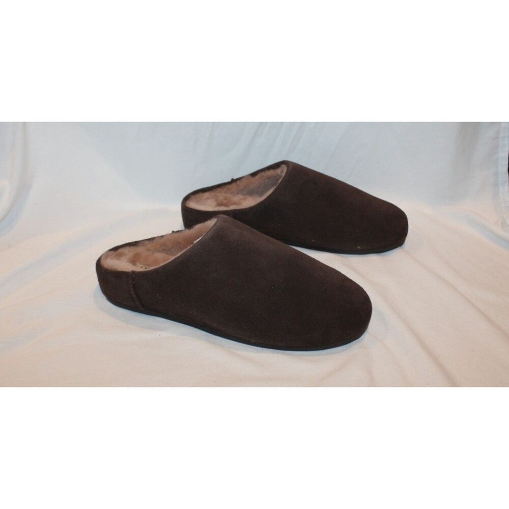 UGG Elea Slip On Clogs Women’s Suede Sheepskin Slippers Brown SZ 8 NWOB